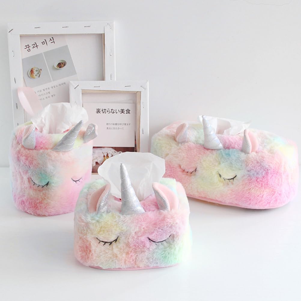 Zerodeko Unicorn Plush Tissue Box Holder