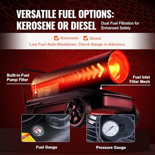 VEVOR Kerosene Forced Air Heater 215000BTU 1