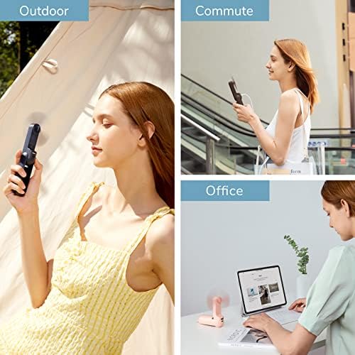 JISULIFE 3 In 1 USB Fan with Flashlight and Power Bank