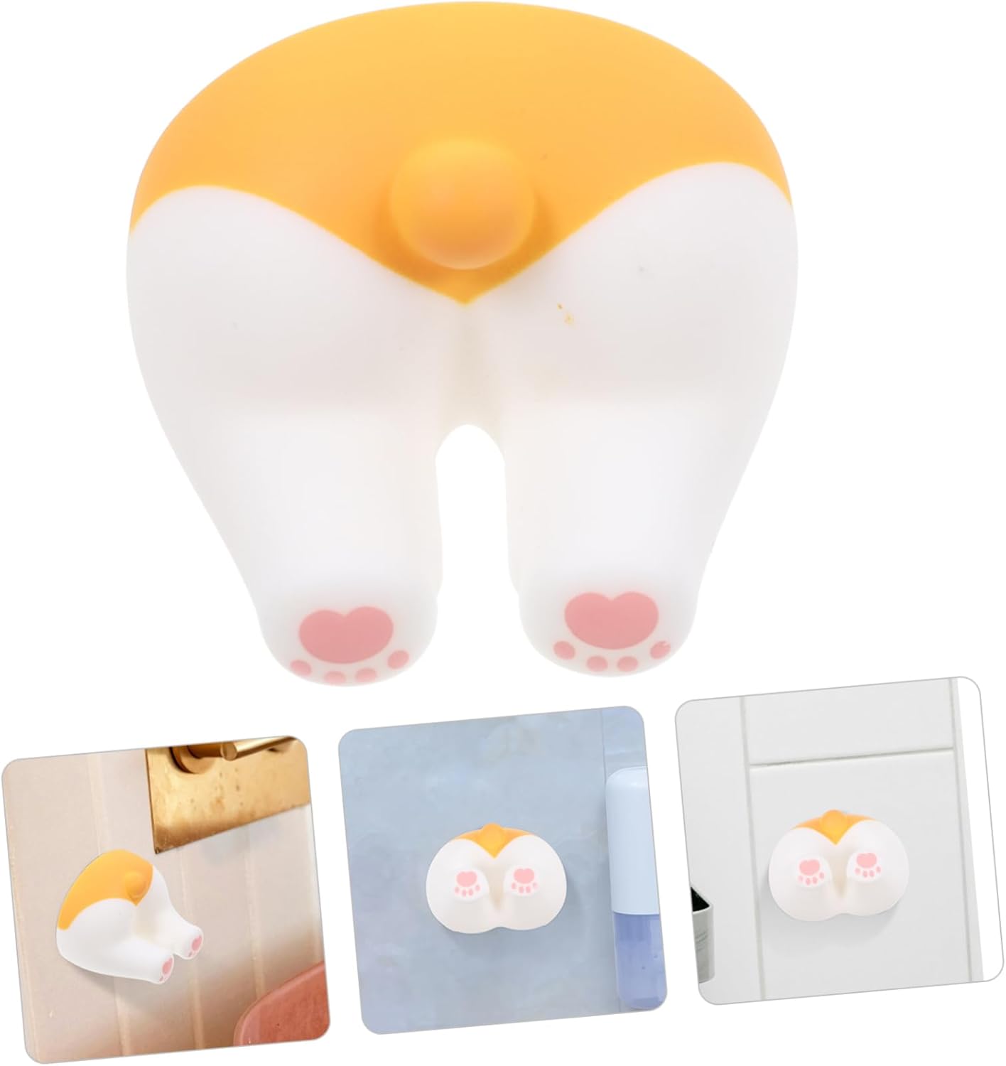 PRETYZOOM Wall Mounted Corgi Toothbrush Holder
