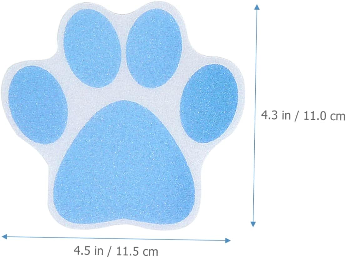 IMIKEYA 10pcs Dog Paw Print Non-Slip Stickers for Bathrooms