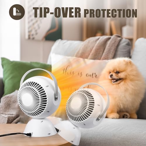 Honoson 2 Pcs 1200W Electric Ceramic Space Heater 1