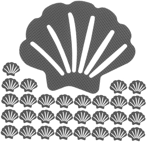 Zerodeko 30Pcs Non-Slip Shell Stickers for Bath Towels and Stairs