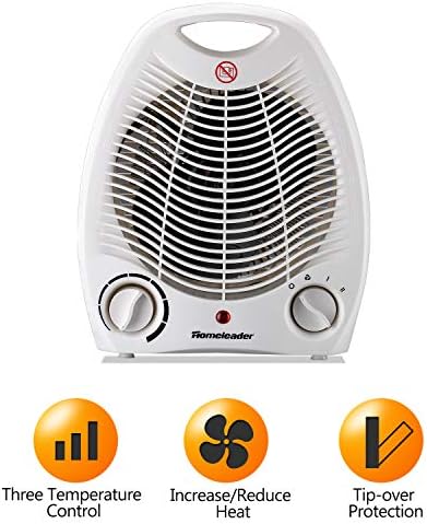 Homeleader 2-Speed Ceramic Heater with Thermostat
