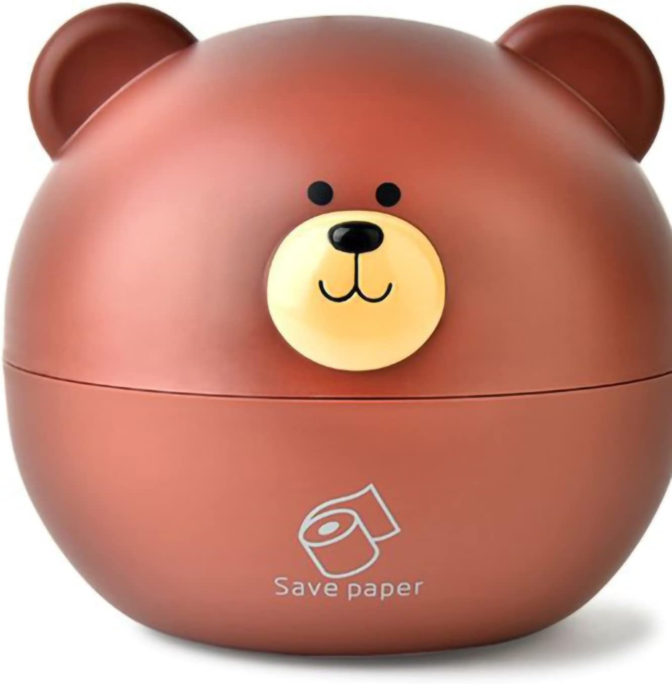 Cute Bear Shaped Tissue Box Holder with Large Capacity