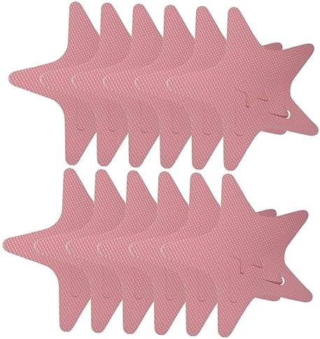 12pcs Star Shape Non-Slip Bath Stickers for Safety and Style