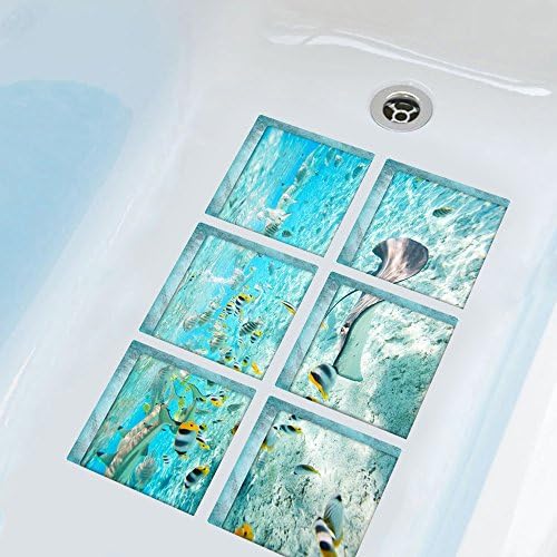 AILEGOU 3D Non-Slip Bathtub Stickers with 6 Animal Designs 1