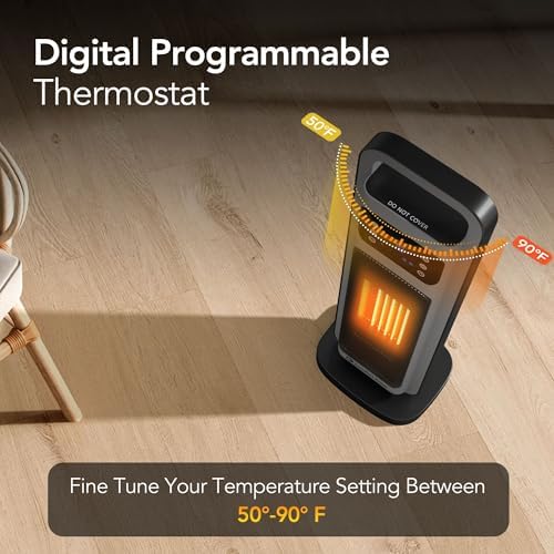Comfort Zone 26-Inch Tower Space Heater with Remote Control