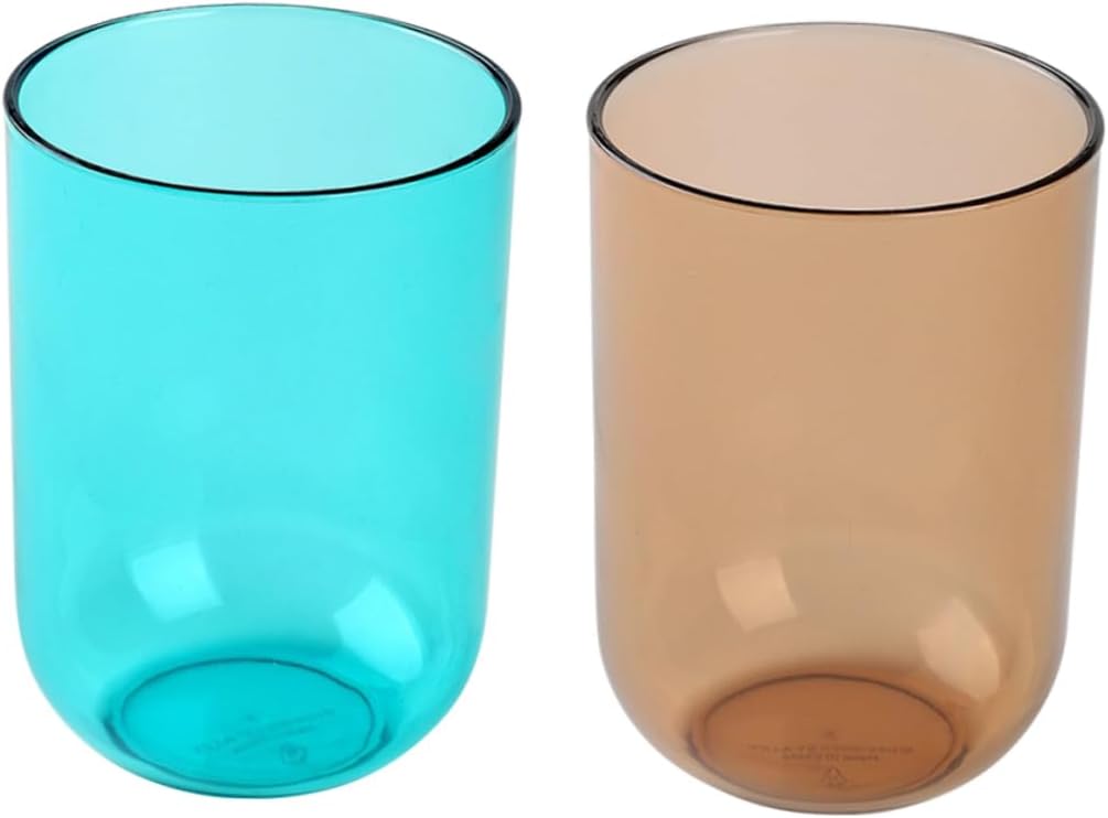 ABOOFAN 2pcs Transparent Toothbrush Cups Sturdy Bathroom Holder