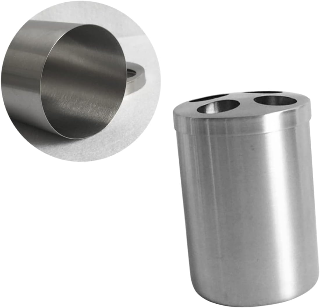 GLEAVI 1Pc Stainless Steel Toothbrush Holder with Lid and 4 Holes