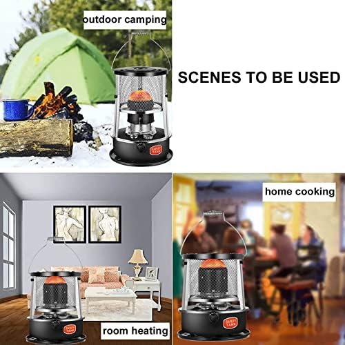 MMLeYN Kerosene Heater Stove with Adjustable Height and Flame Control