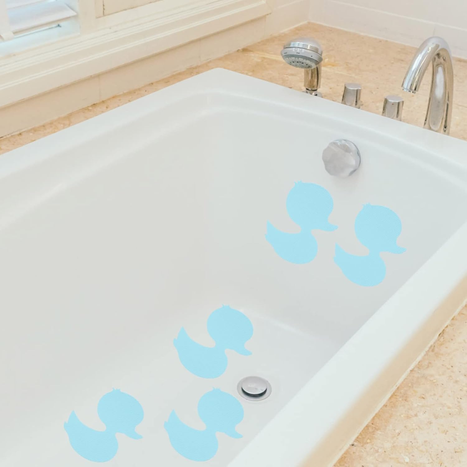 Cabilock 120pcs Non-Skid Bathtub Stickers Cartoon 1