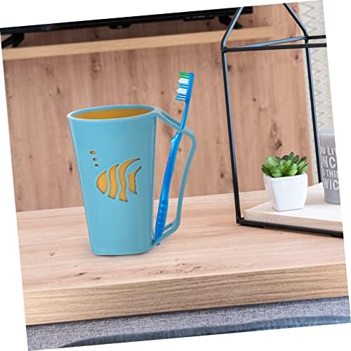 Hemoton Tooth Brushing Cups Set 2 Pack Reusable