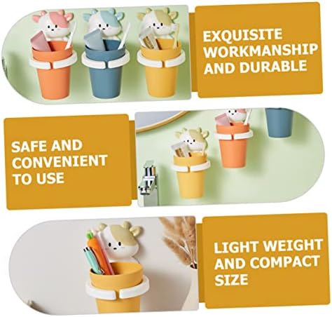 Cartoon Cow Toothbrush Holder with Gargle Cup