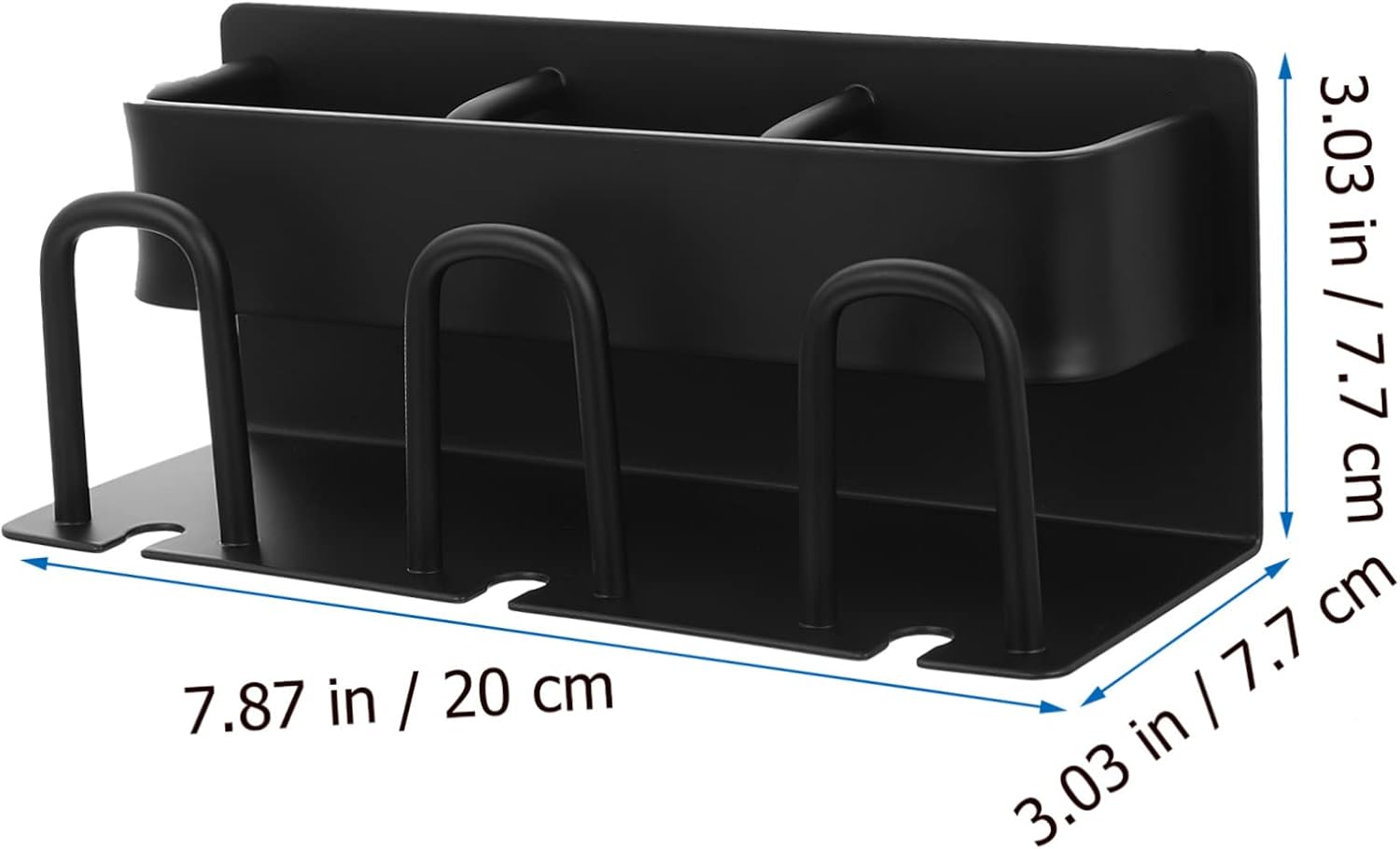 Wall Mounted Metal Toothbrush Holder with Cup Stand