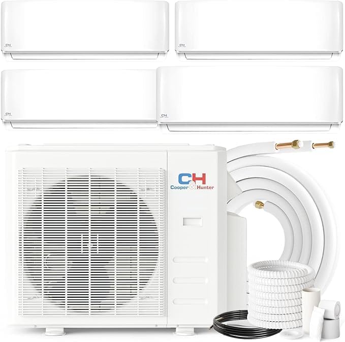 Cooper Hunter 4 Zone Mini Split ACHeat System 9000 12000 BTU