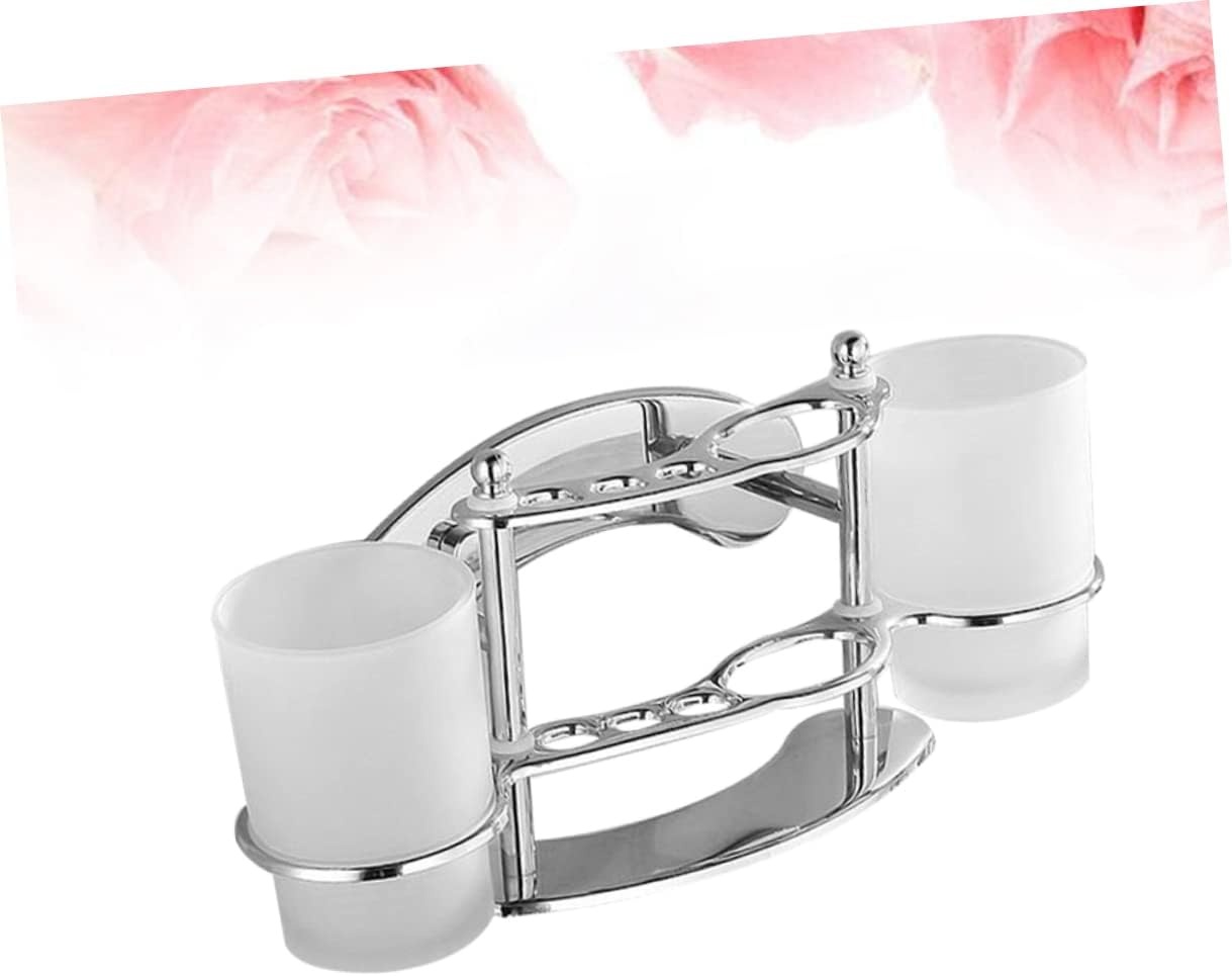 Anneome Wall-Mounted Toothbrush Holder with Cup