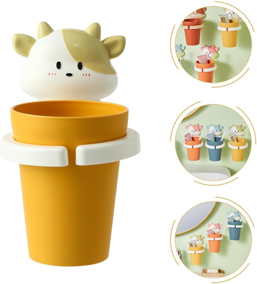 Cabilock Cartoon Toothbrush Holder Set of 4