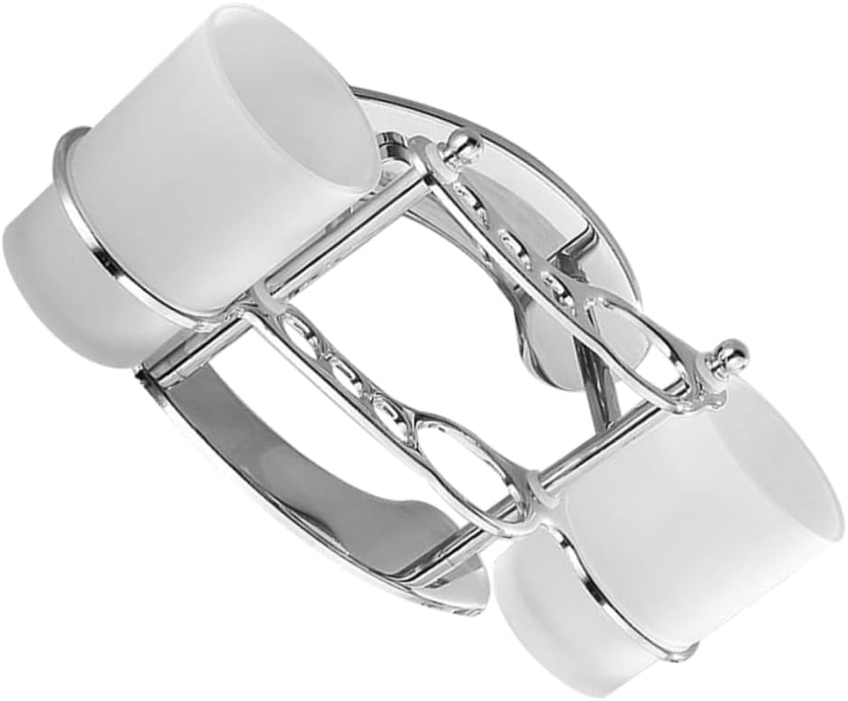 LIFKOME Wall Mount Stainless Steel Gargle Cup Toothbrush Holder