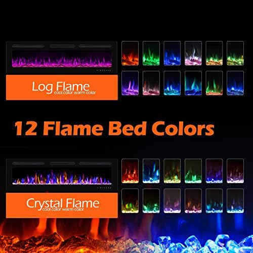 BETELNUT 60 Electric Fireplace with Remote Control