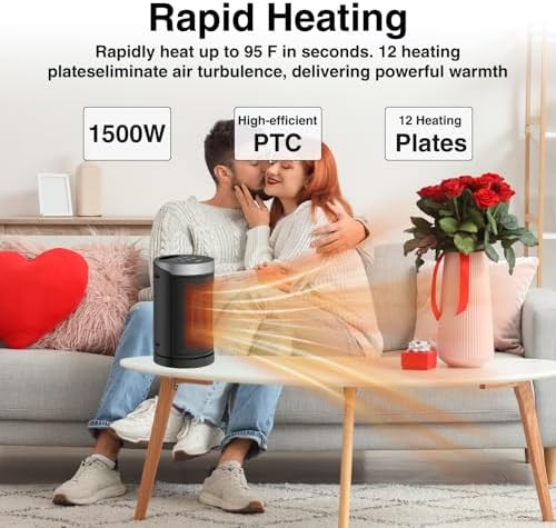 WINHL Space Heater with Thermostat and Remote Control