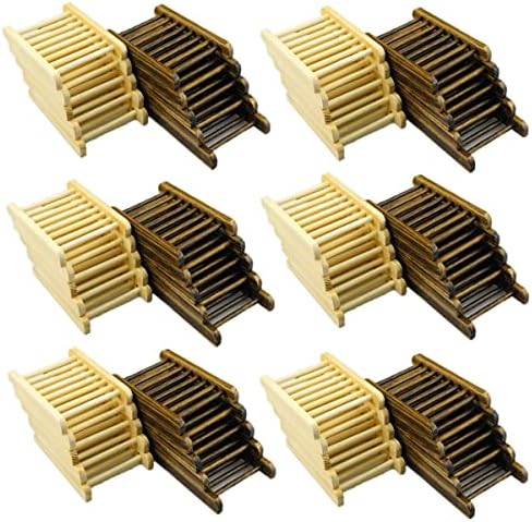 60 Piece Bamboo Soap Holder for Bathroom