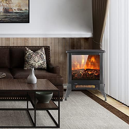 Winado Electric Fireplace 18 with Realistic Flame and CSA Certification