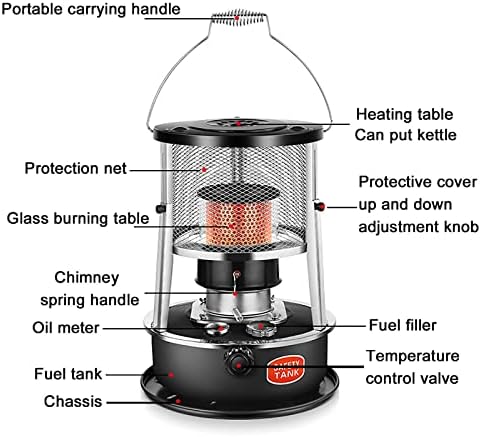 MMLeYN Kerosene Heater with Adjustable Cover