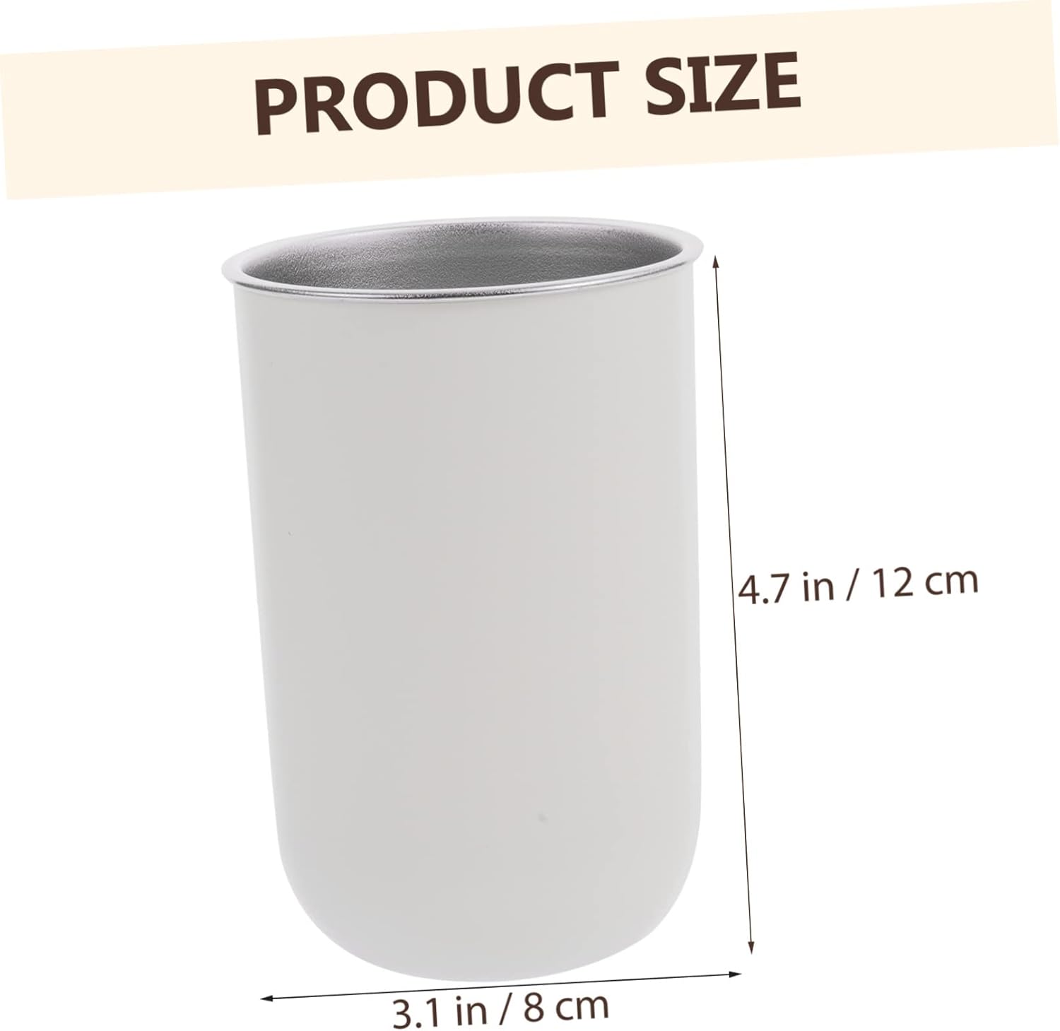 Zerodeko Portable Toothbrush Holder 350ml Reusable Cup