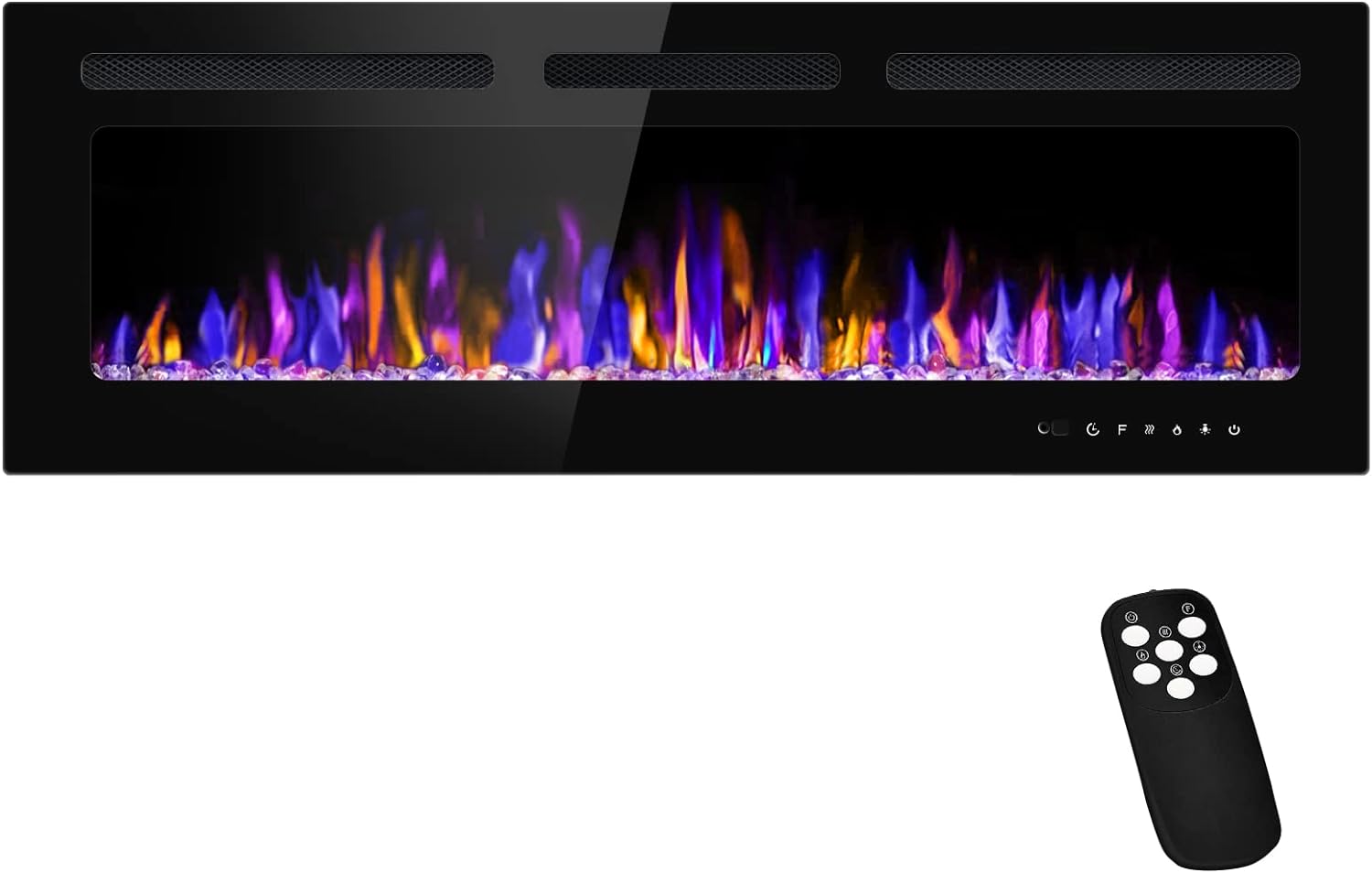BETELNUT 50 Electric Fireplace with Remote Control 1