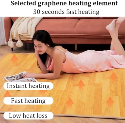 Dalumian Graphene Heated Rug with Timer and Temperature Control