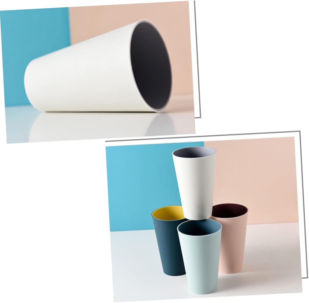 BRIGHTFUFU Portable Toothbrush Cup Translucent Holder