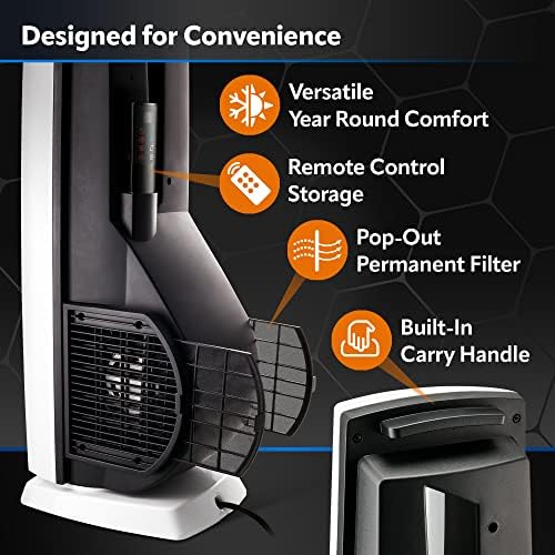 Lasko Oscillating Fan and Heater with Remote 375 Inches White