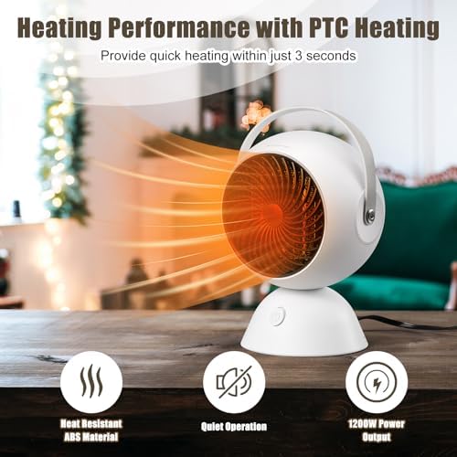 Honoson 2 Pcs 1200W Electric Ceramic Space Heater 1