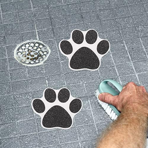 Healeved Paw Print Bathtub Grips 10pcs Non-Slip Stickers 1