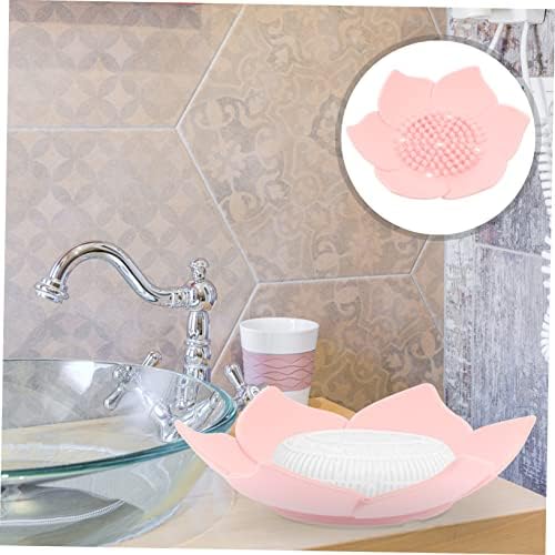 ABOOFAN Silicone Soap Dish 2pcs Self-Draining Holder