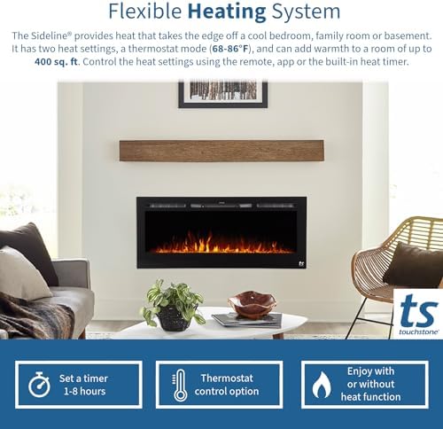 Touchstone Forte 40 Electric Fireplace - Black 1