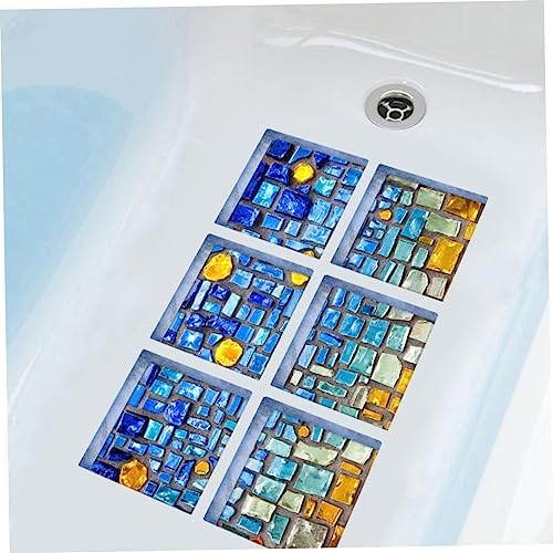 Amosfun 15x15cm Non Slip Bathtub Decor Stickers