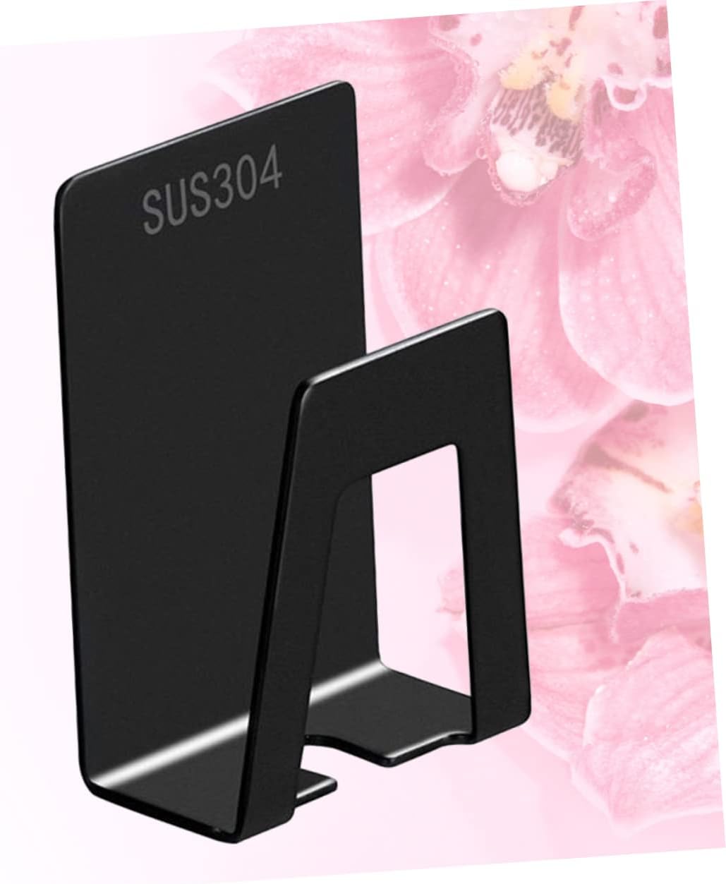 IMIKEYA Wall-Mounted Toothbrush Holder Black