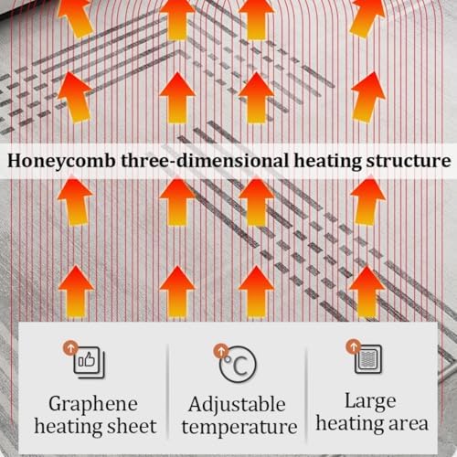 Dalumian Heated Floor Mat 105x190cm Electric Heating Carpet