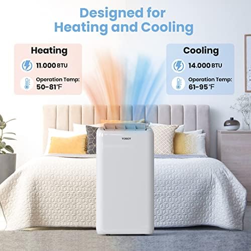 TOSOT 14000 BTU Smart WiFi Portable AC with Heater