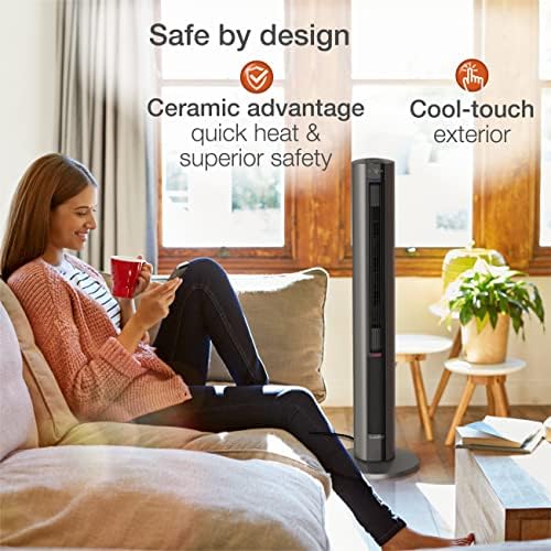 Lasko 42-Inch Tower Fan and Space Heater with Remote Control