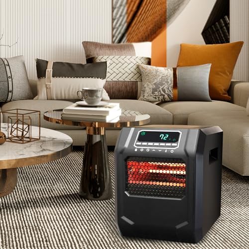 LifeSmart Infrared Quartz Space Heater 1500W Black