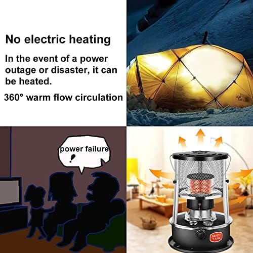 MMLeYN Kerosene Heater with Adjustable Cover