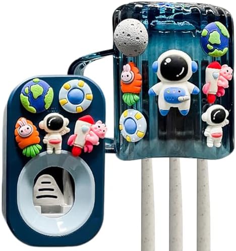 Cosmonaut Wall Toothbrush Holder for Kids