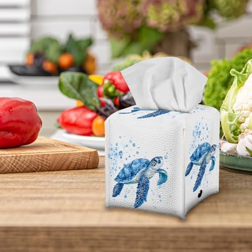 3D Sea Turtle Tissue Box Holder for Bathroom and Home