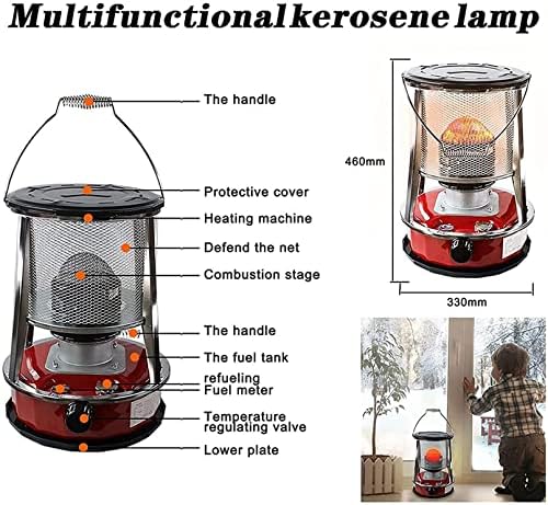 FXNFXLA Kerosene Heater 46L Portable Indoor Outdoor