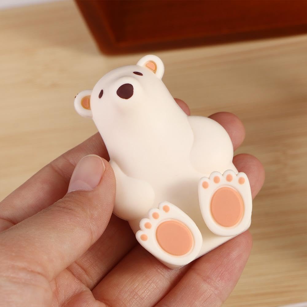 Pokinge Cartoon Bear Toothbrush Holder Set