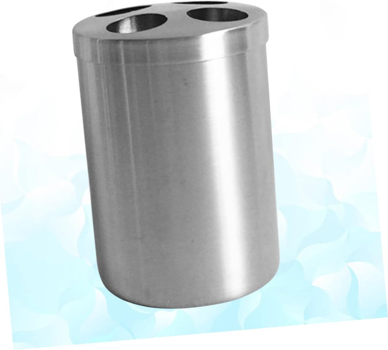 GLEAVI 1Pc Stainless Steel Toothbrush Holder with Lid and 4 Holes