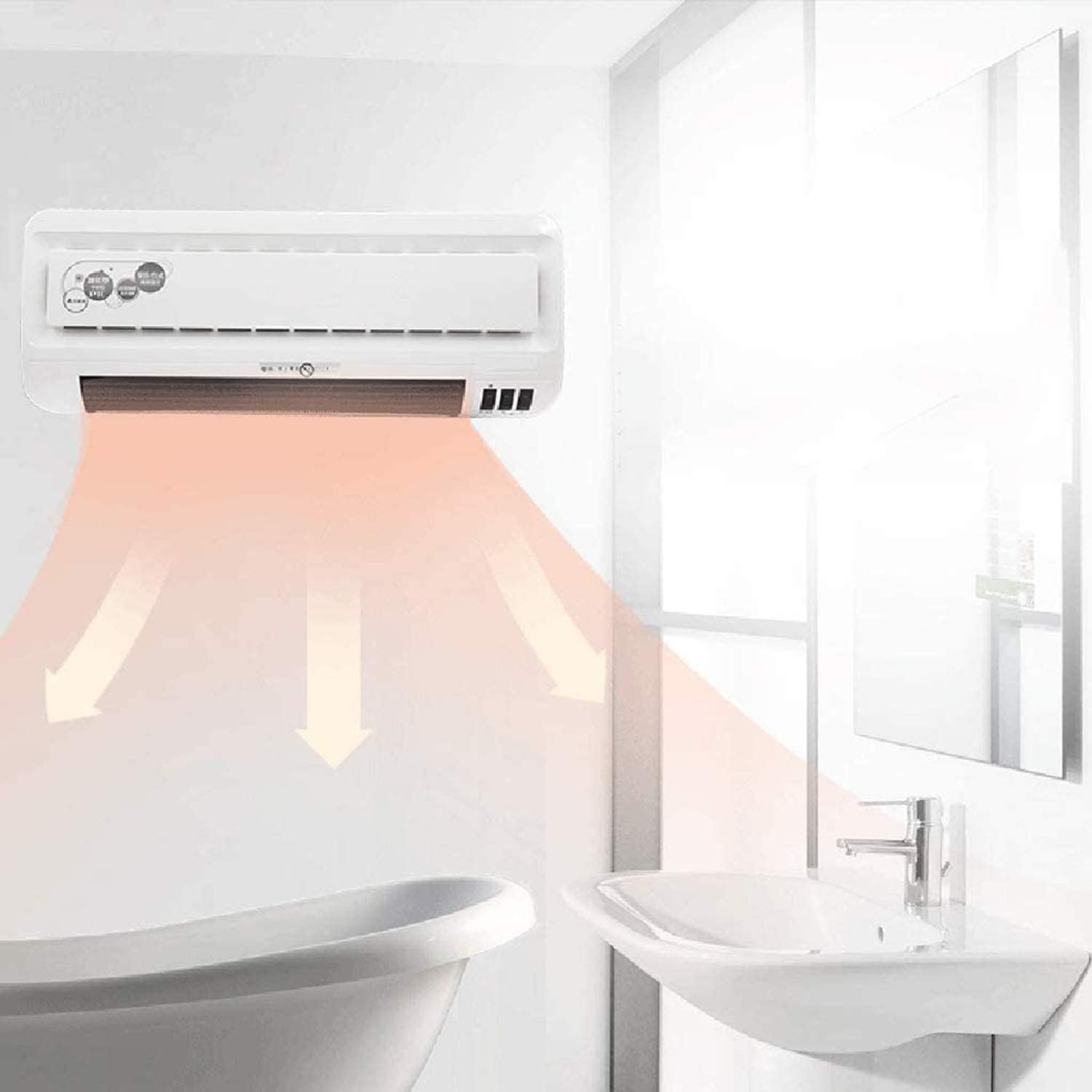 Wangfeng Wall Heater 3 Seconds Fast Heat 4 Speed Options